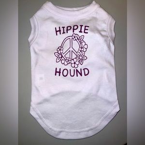 Hippie Hound tee for dogs medium to small